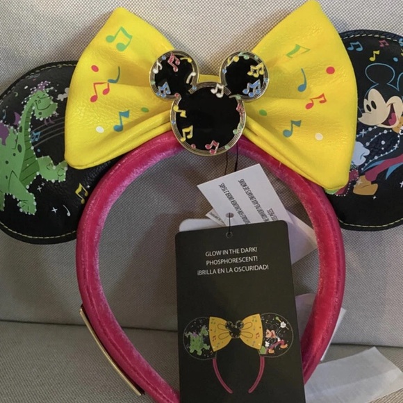 Loungefly Disney Parks GLOW Main Street Electrical Parade Mini Backpack & Ears - Picture 4 of 9